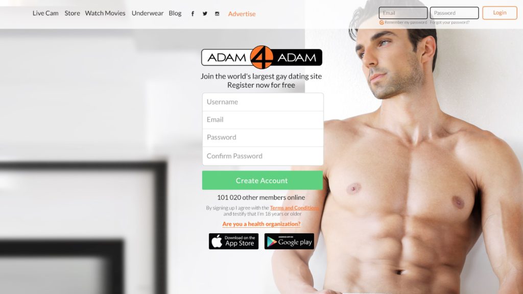 Sign Up Process adam4adam